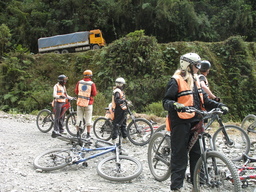 Worlds Most Dangerous Road - Truck on the Road